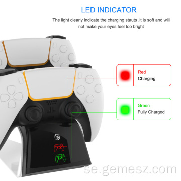 Varm produkt PS5 Dual Charger Dock LED-indikator